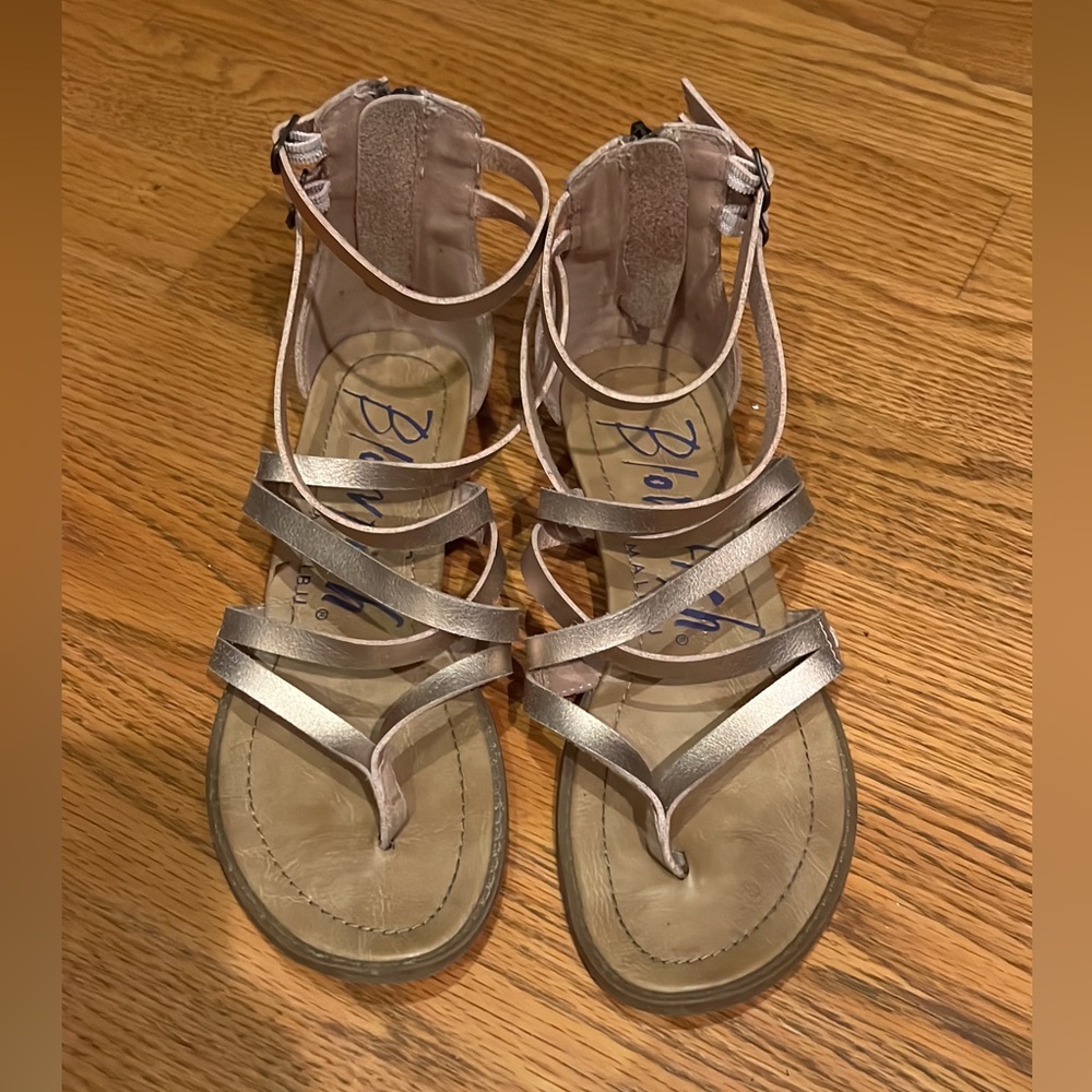 Blowfish rose gold sandals